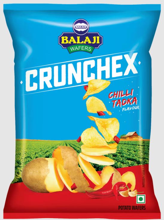 BALAJI CRUNCHEX CHILI TADKA WAFERS-140GM