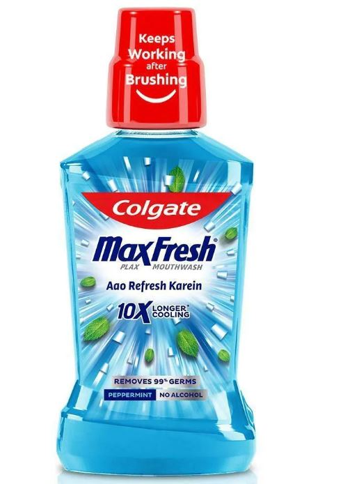 COLGATE MAXFRESH MOUTHWASH PEPPERMINT-100ML