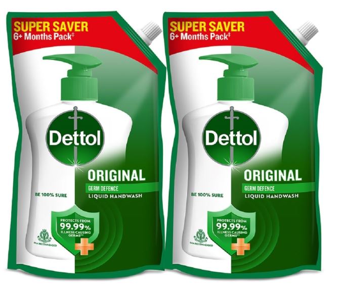 DETTOL ORIGINAL LIQUID HANDWASH POUCH-175MLX3