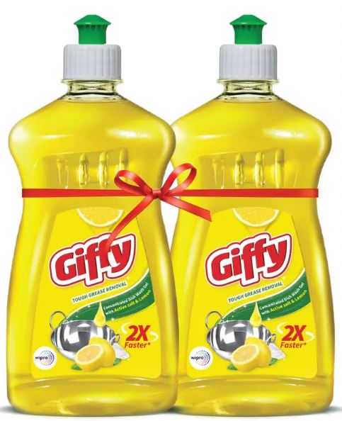 Giffy Dishwash Gel.500Ml 1+1
