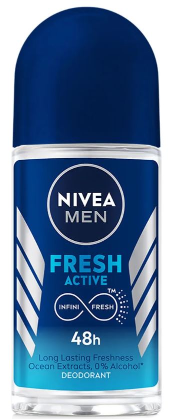 NIVEA MEN FRESH ACTIVE ROLL ON-25ML