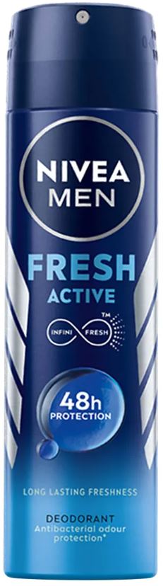 NIVEA MEN FRESH ACTIVE SPRAY-150ML