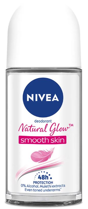 NIVEA NATURAL GLOW ROLL ON-25ML