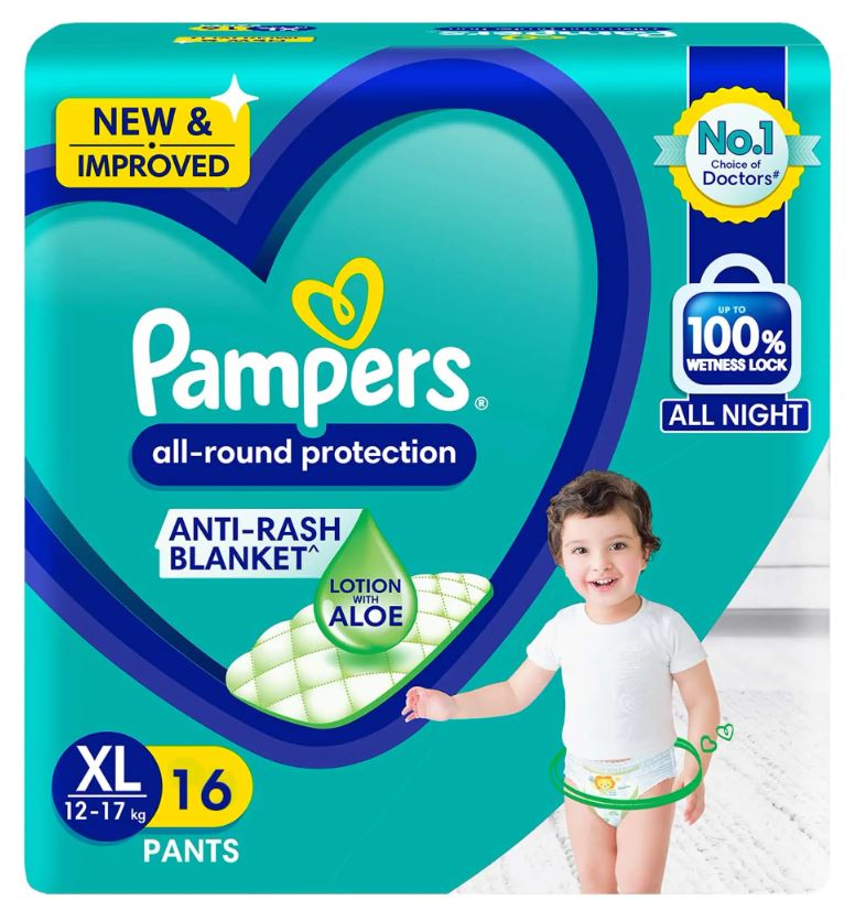 PAMPERS ANTI-RASH  XL 16 PANTS