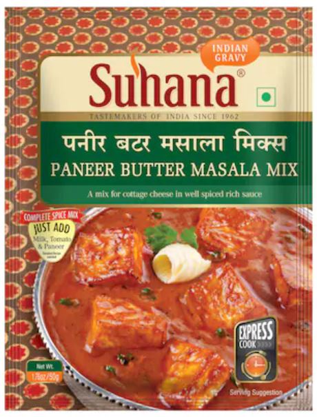 SUHANA PANEER BUTTER MASALA MIX-50GM