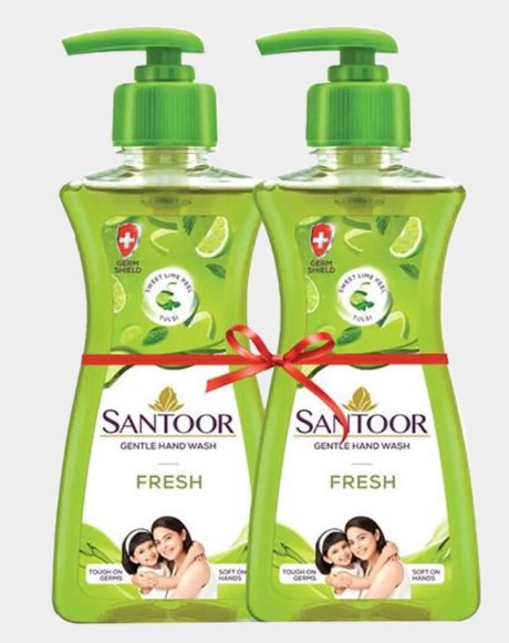 SANTOOR FRESH HAND WASH PUMP 1+1 200ML