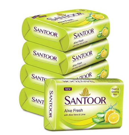 Santoor Lime Star Fresh Skin-PC-5-100GM